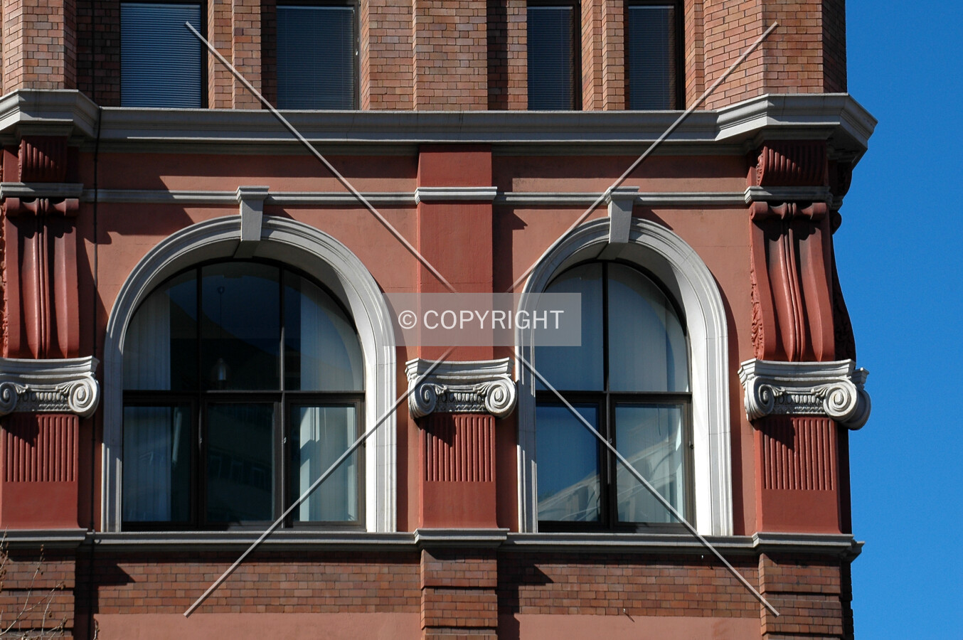 Window detail on the west side