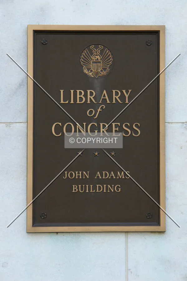 Sign of Library of Congress - John Adams Building