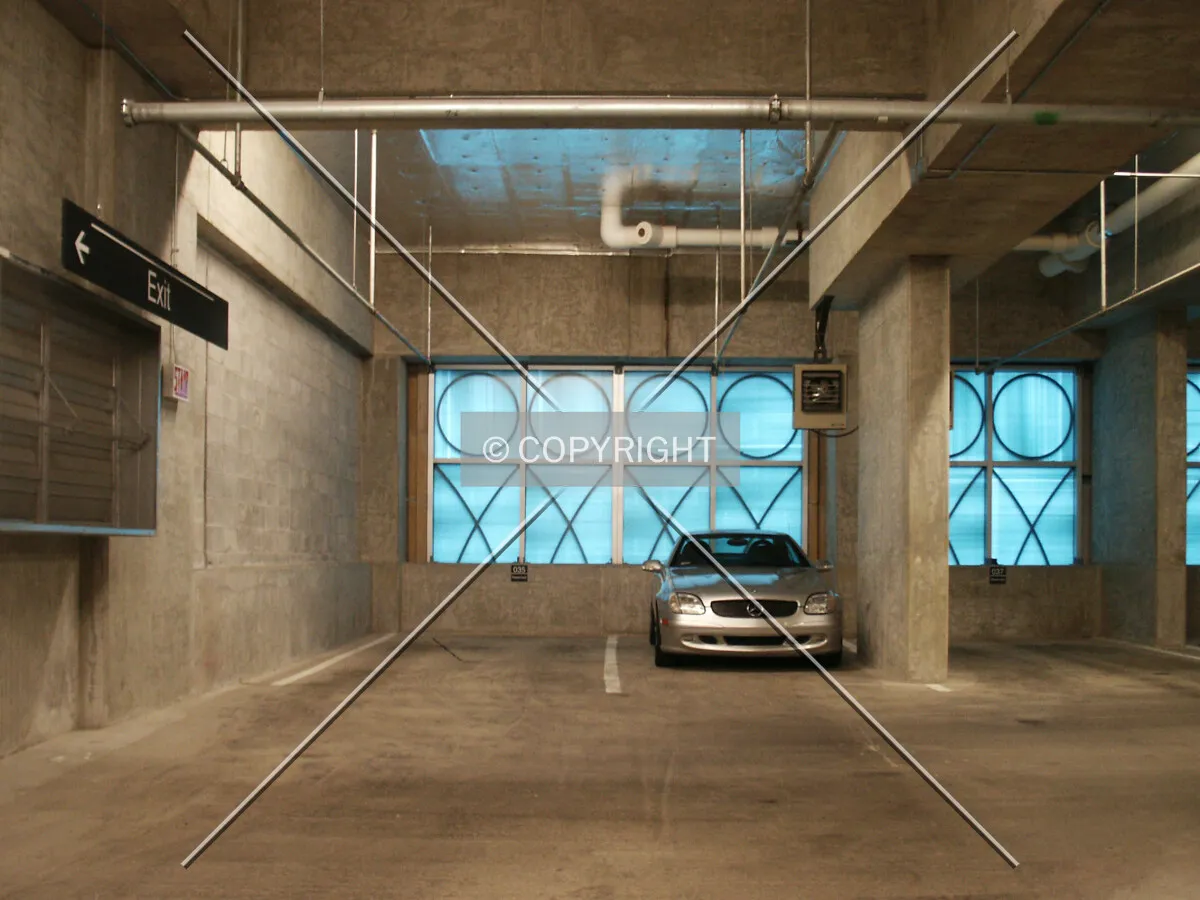 Eastern bay of the parking garage on the 4th floor