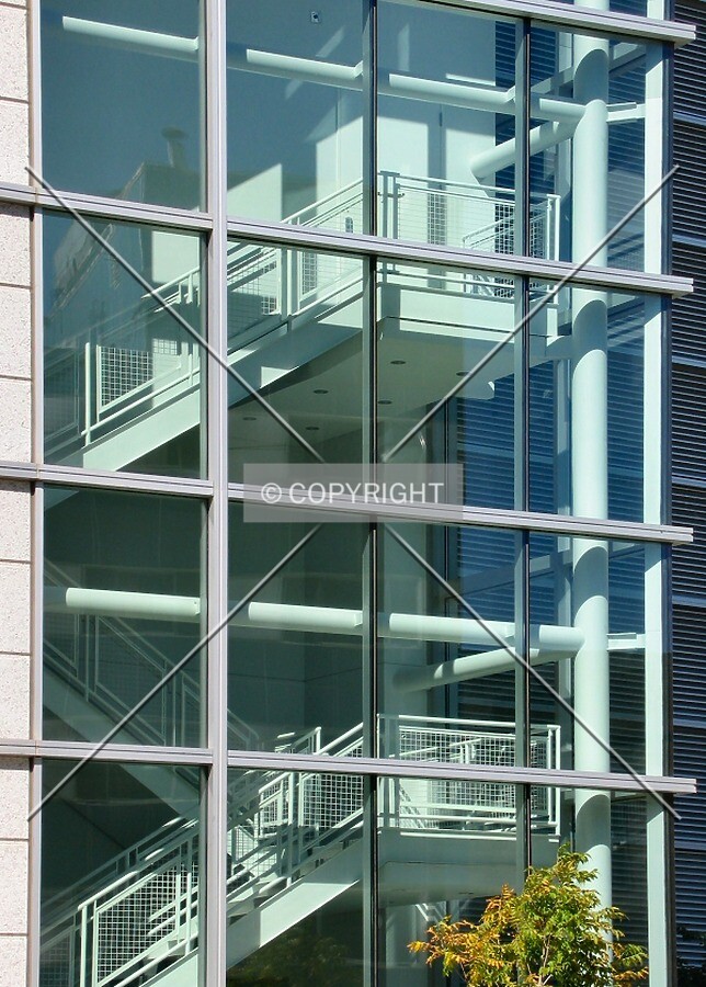 View into a stairwell, from 4th Avenue South
