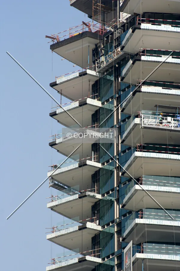 View of the balconies