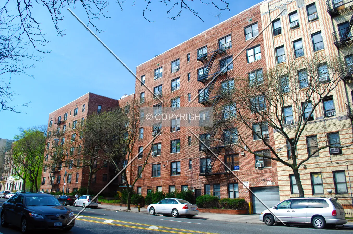 View along Ocean Avenue