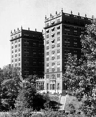 Vintage view from the northeast