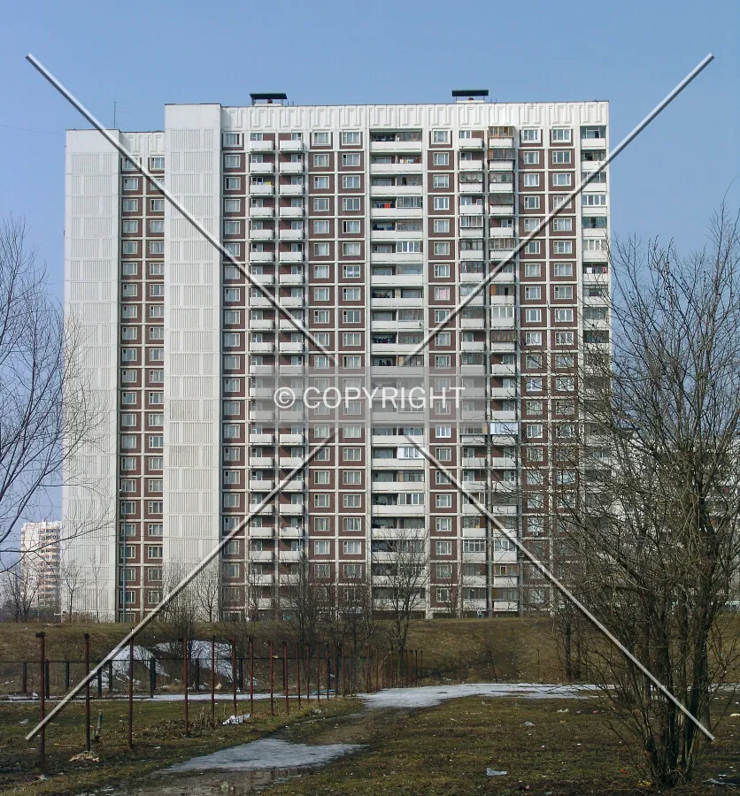 Front view from the east