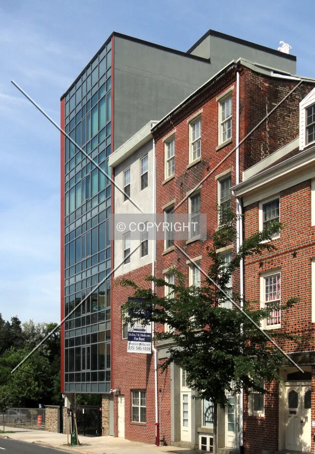 From across North 2nd Street to the southwest