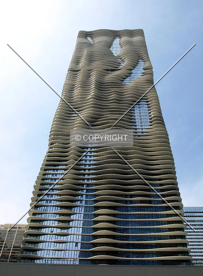 Looking up from the south