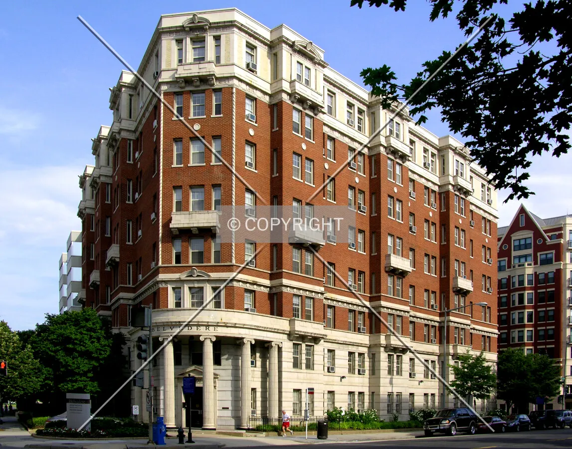 From across 13th Street to the east