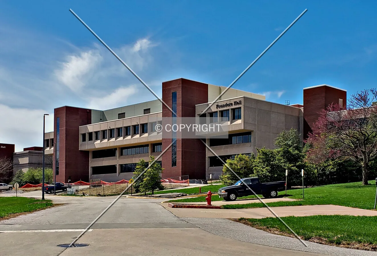Northeast view; March 30, 2020