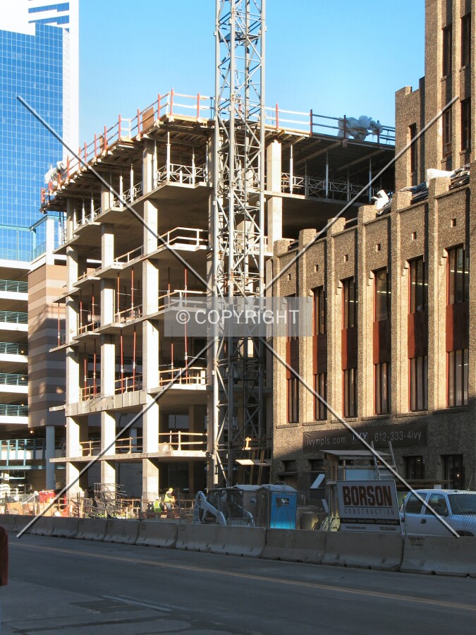 View to the northeast across 2nd Avenue South