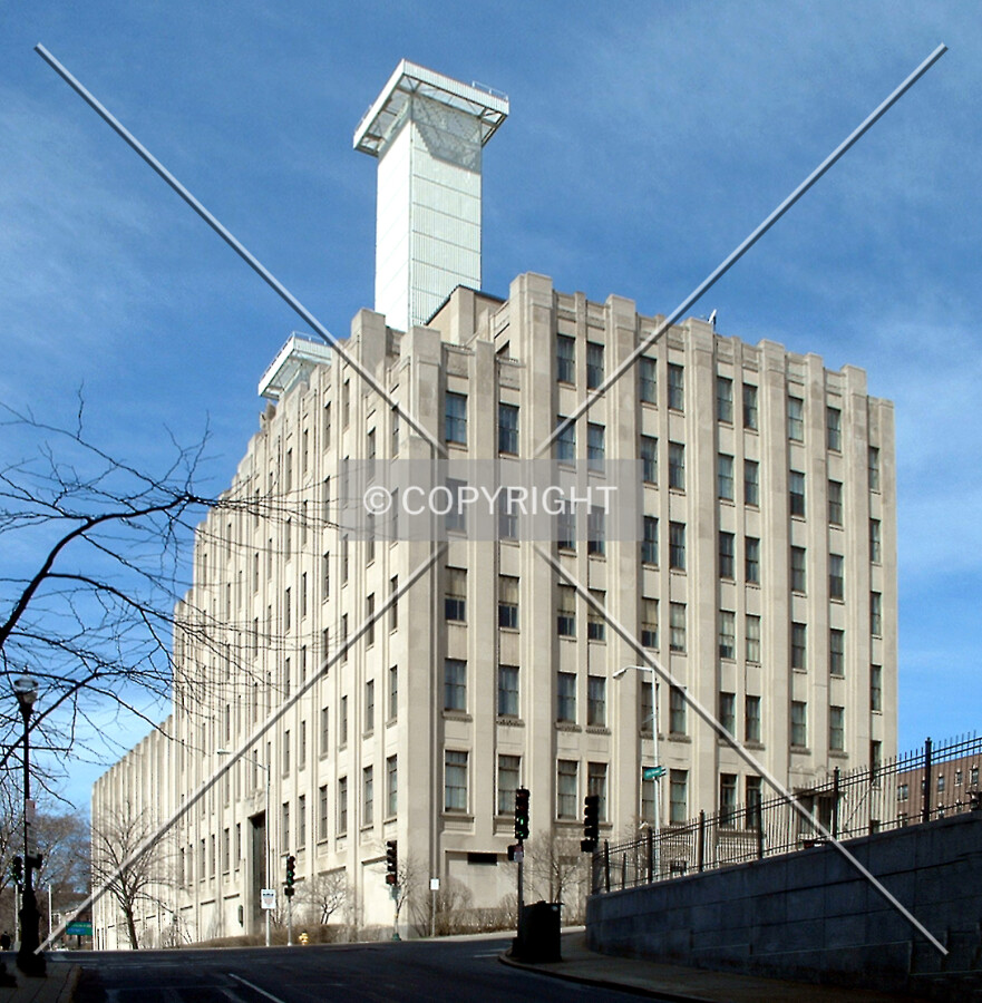 View from the southeast along Elm Street