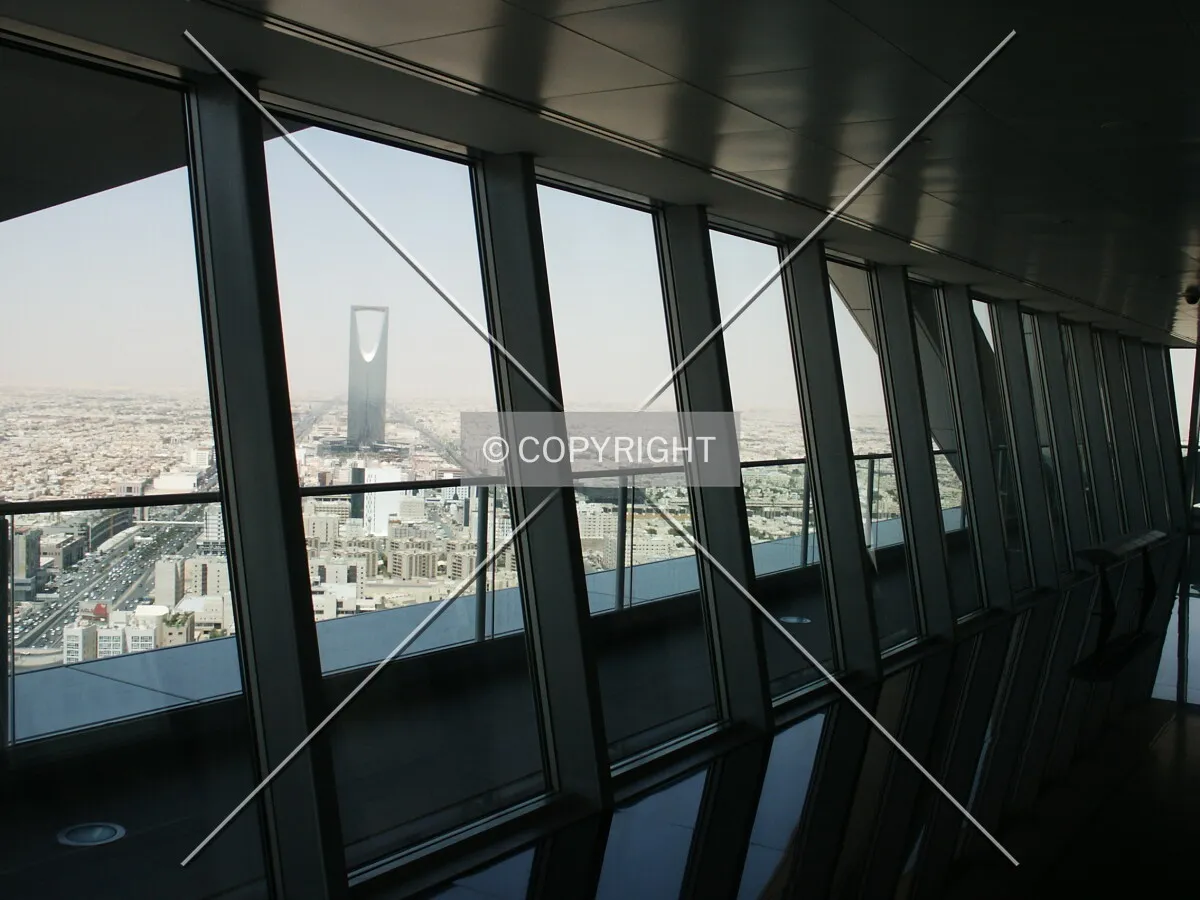 Window gallery with Kingdom Centre outside