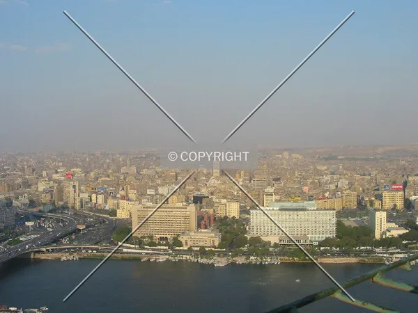 View over central Cairo from Cairo Tower