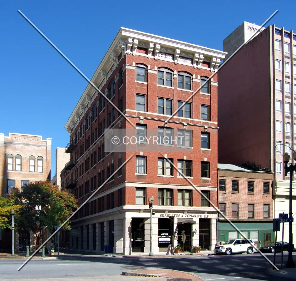 View from the southwest at Blackberry and 2nd streets