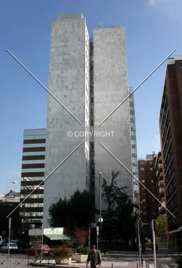 Western side of the building