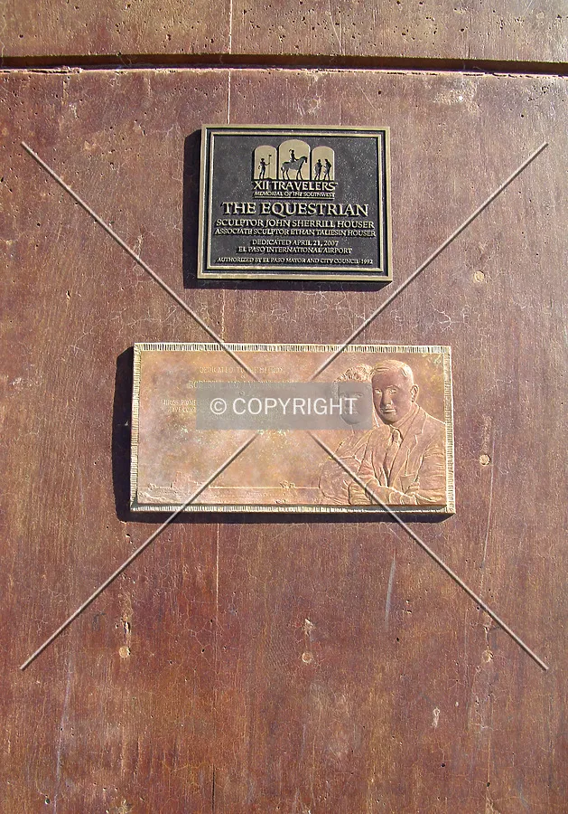 Dedication plaque on the western side