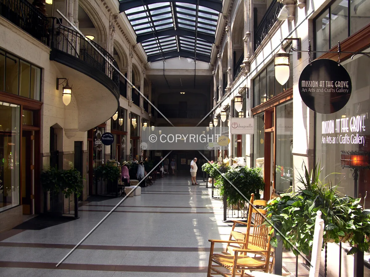 Northern portion of the arcade
