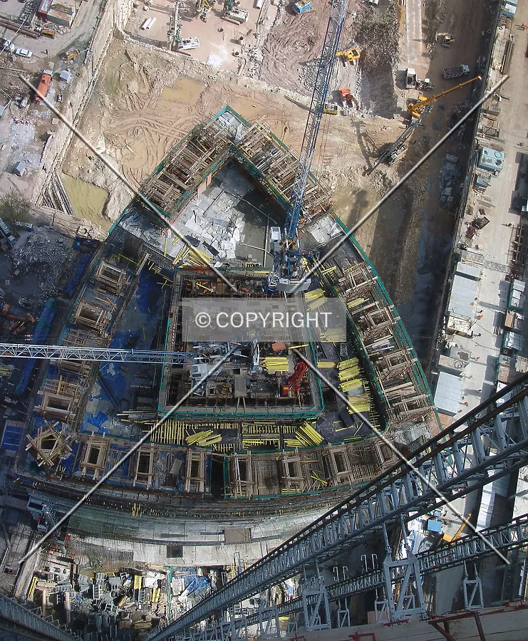 Looking down from the 56th floor of Zapad