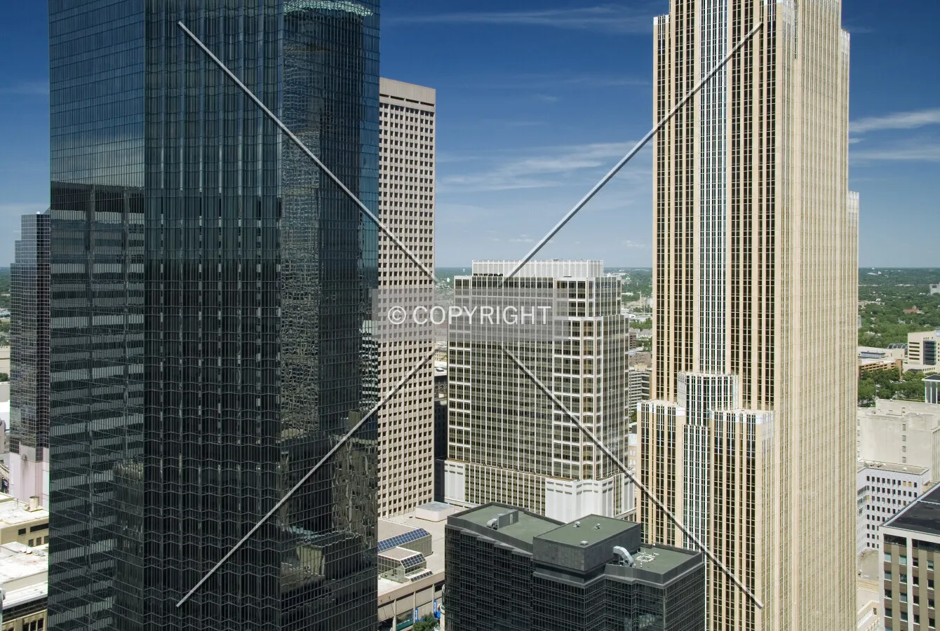 Looking northwest from Foshay Tower