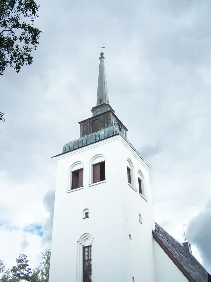 Looking up the front side