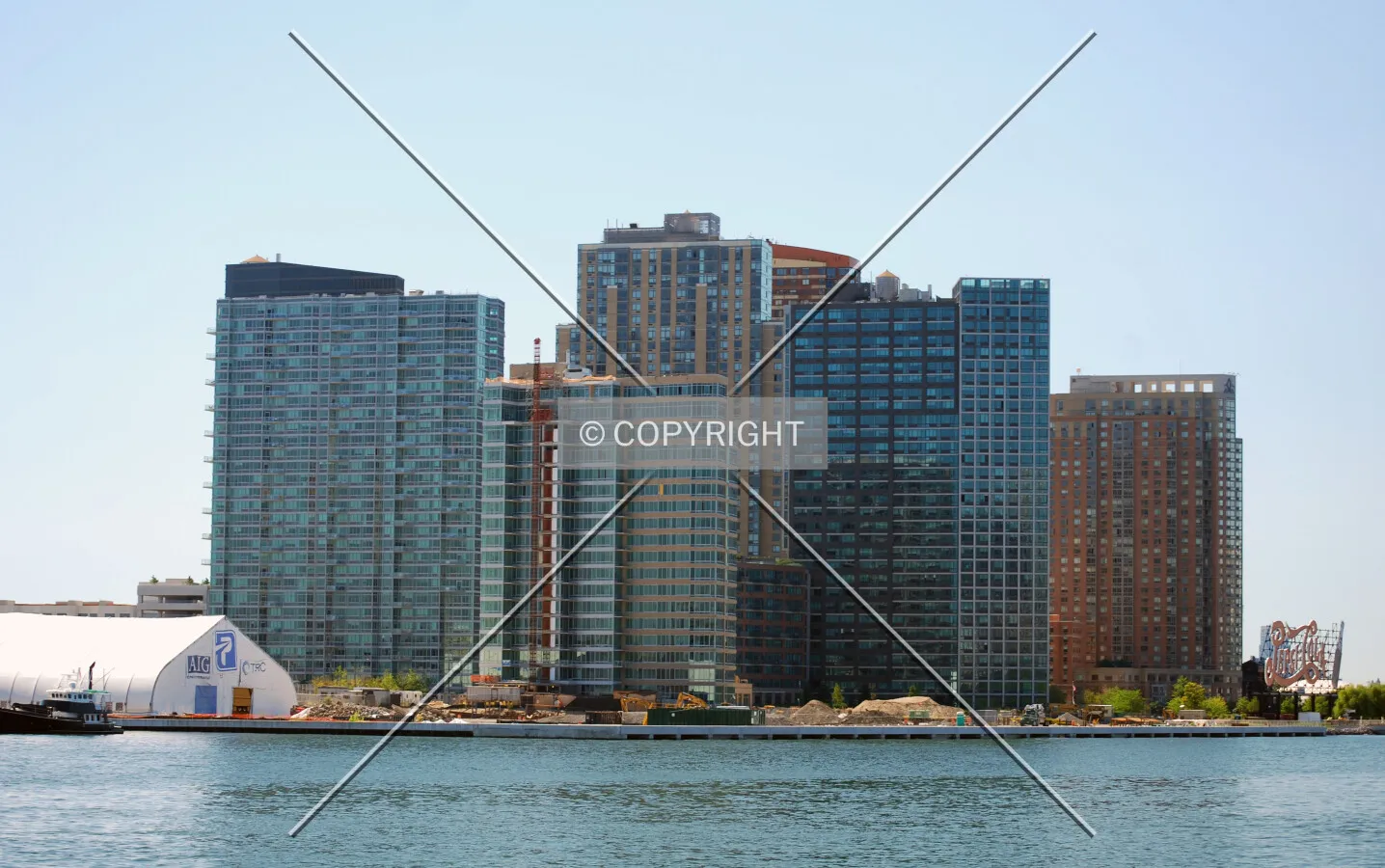 Viewed from Roosevelt Island