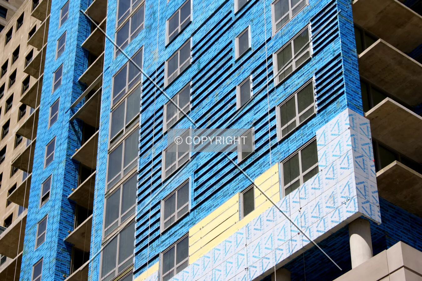 Insulation on the south facade