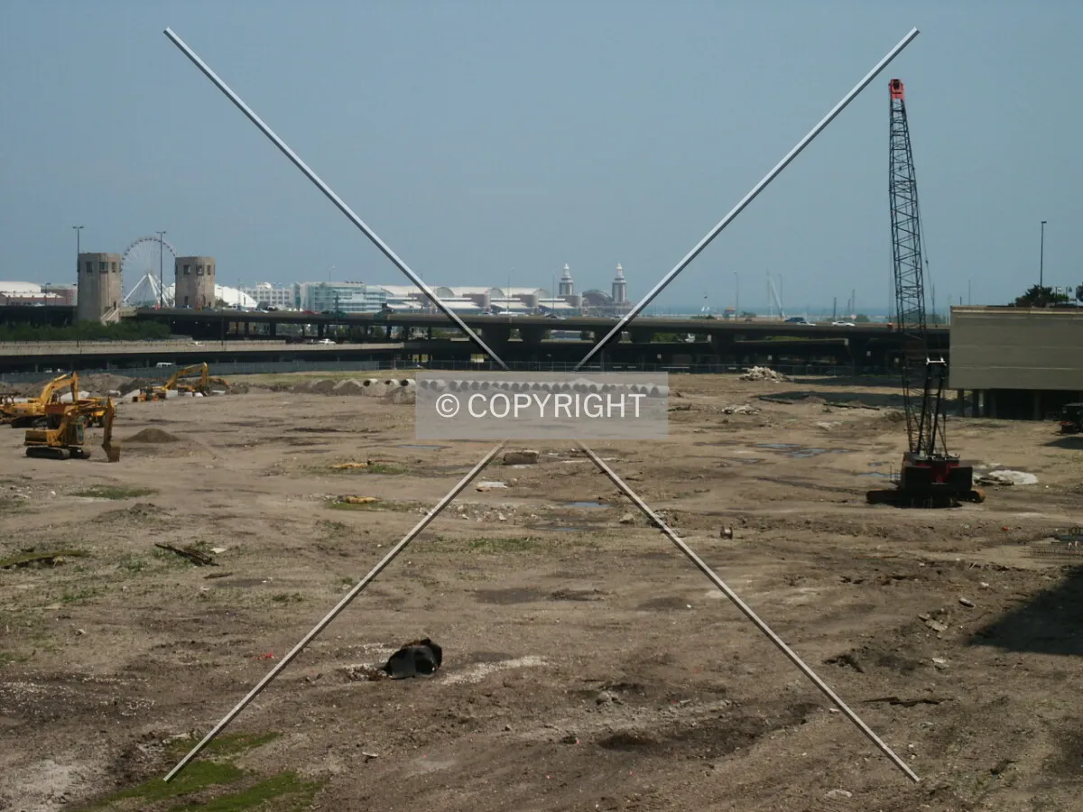View of the site from the west; 6 July 2003