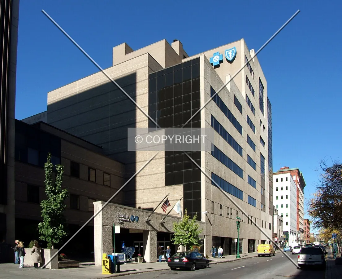 View from the southeast along Warren Street