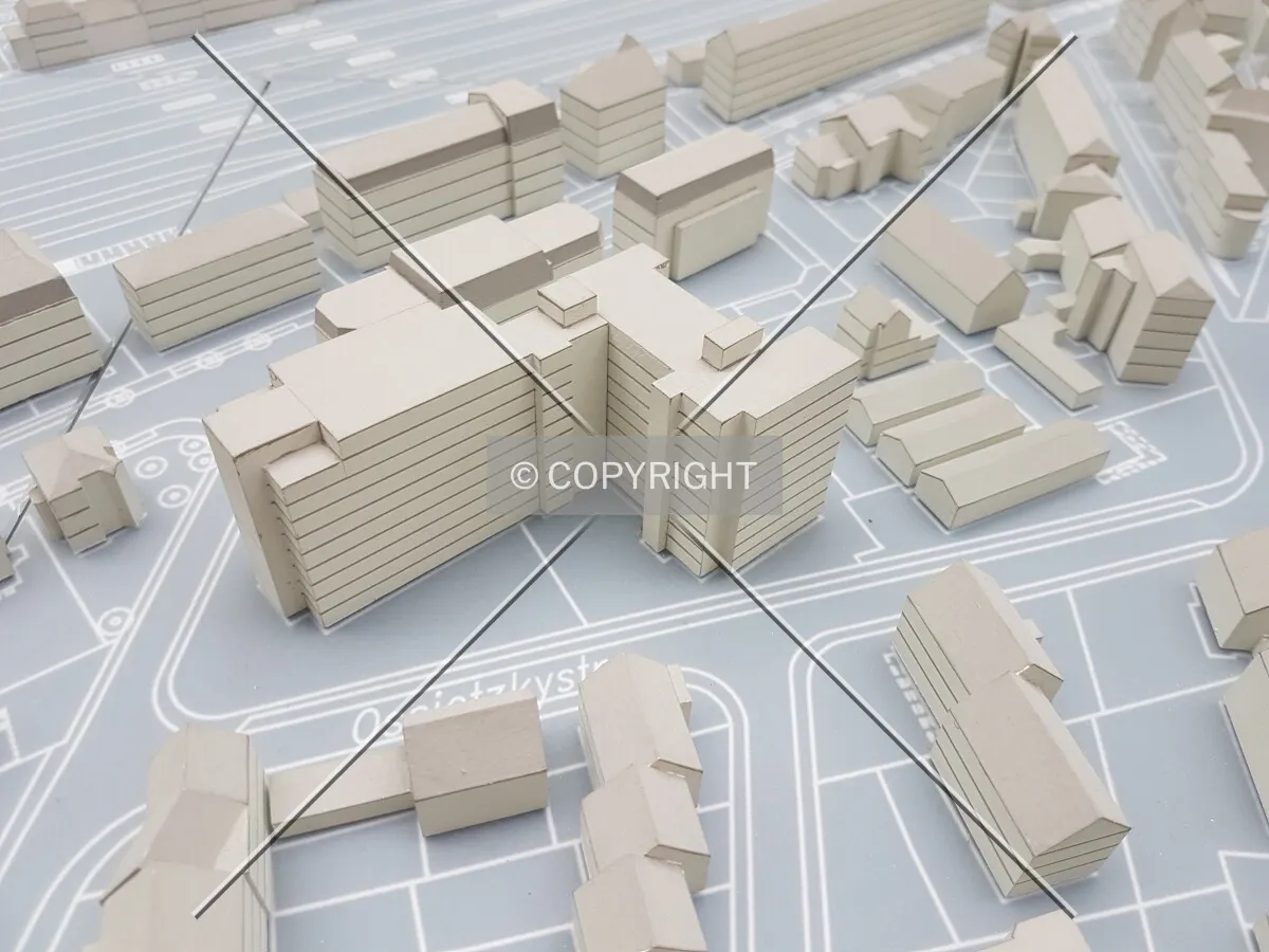 Frankfurt city model in the planning department