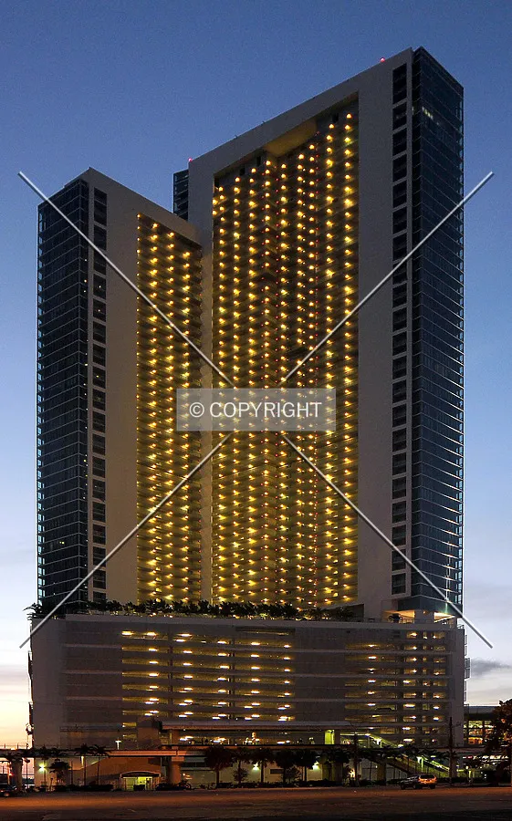 View from the west at dawn