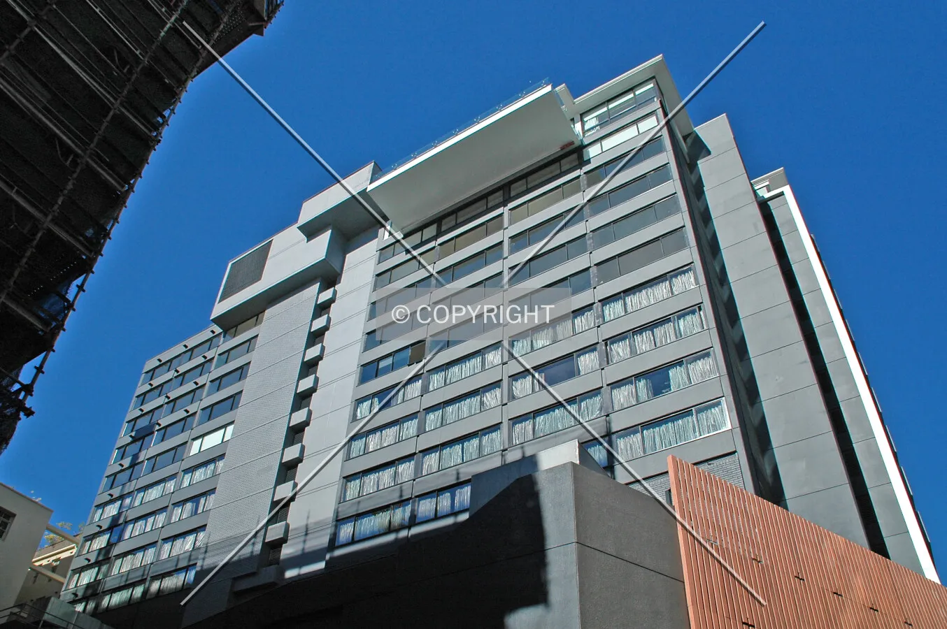 Looking up from Penny's Lane