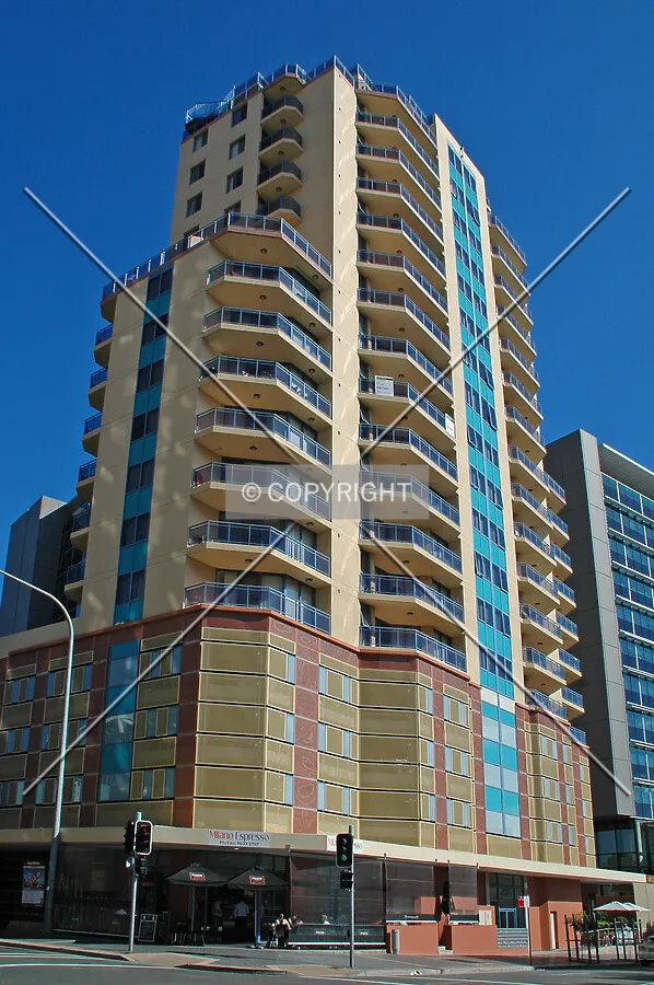 Looking up from Hassall Street