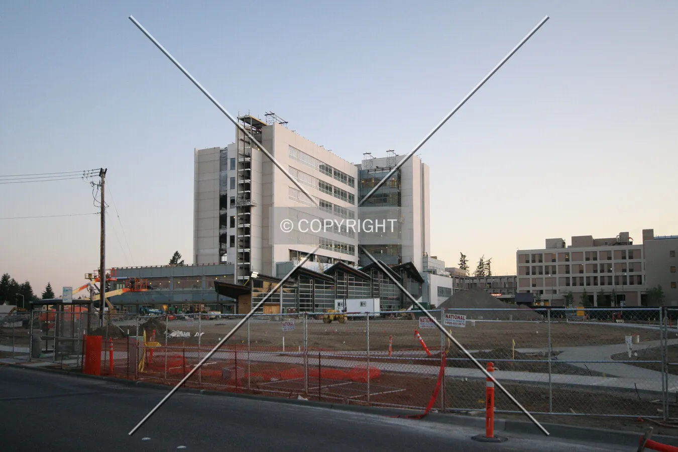View from the southeast