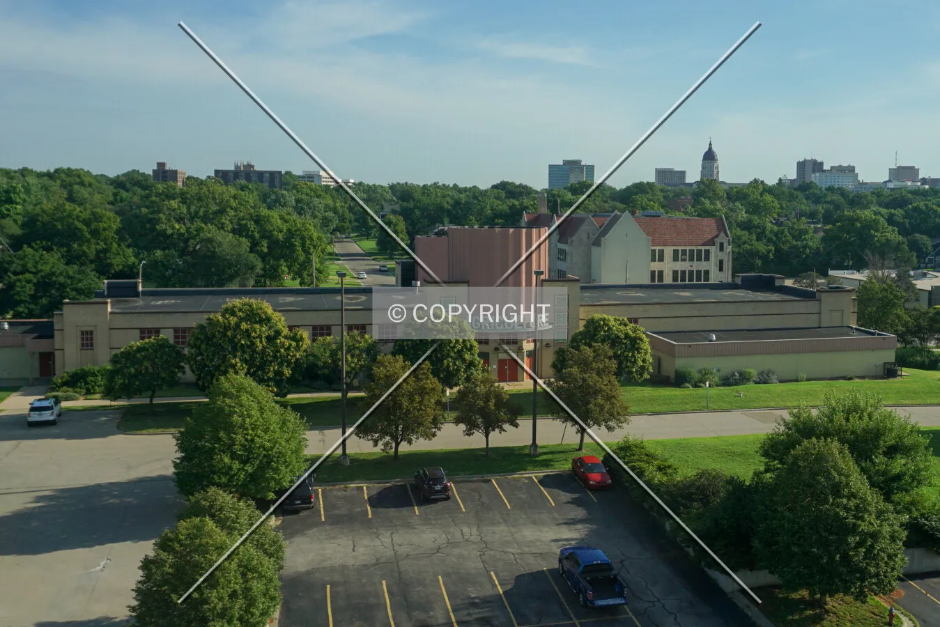 View from the south; July 25, 2020