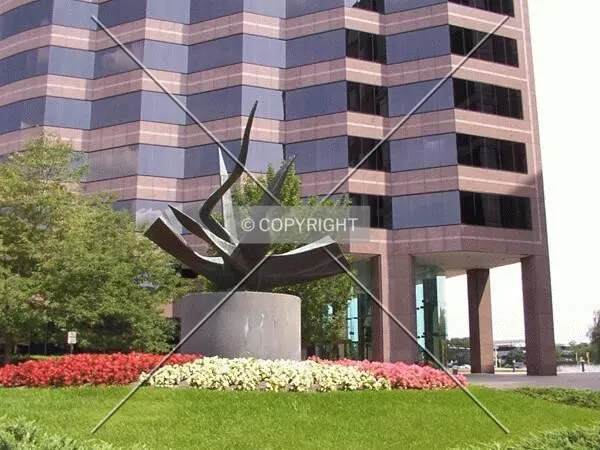 Sculpture at west entrance