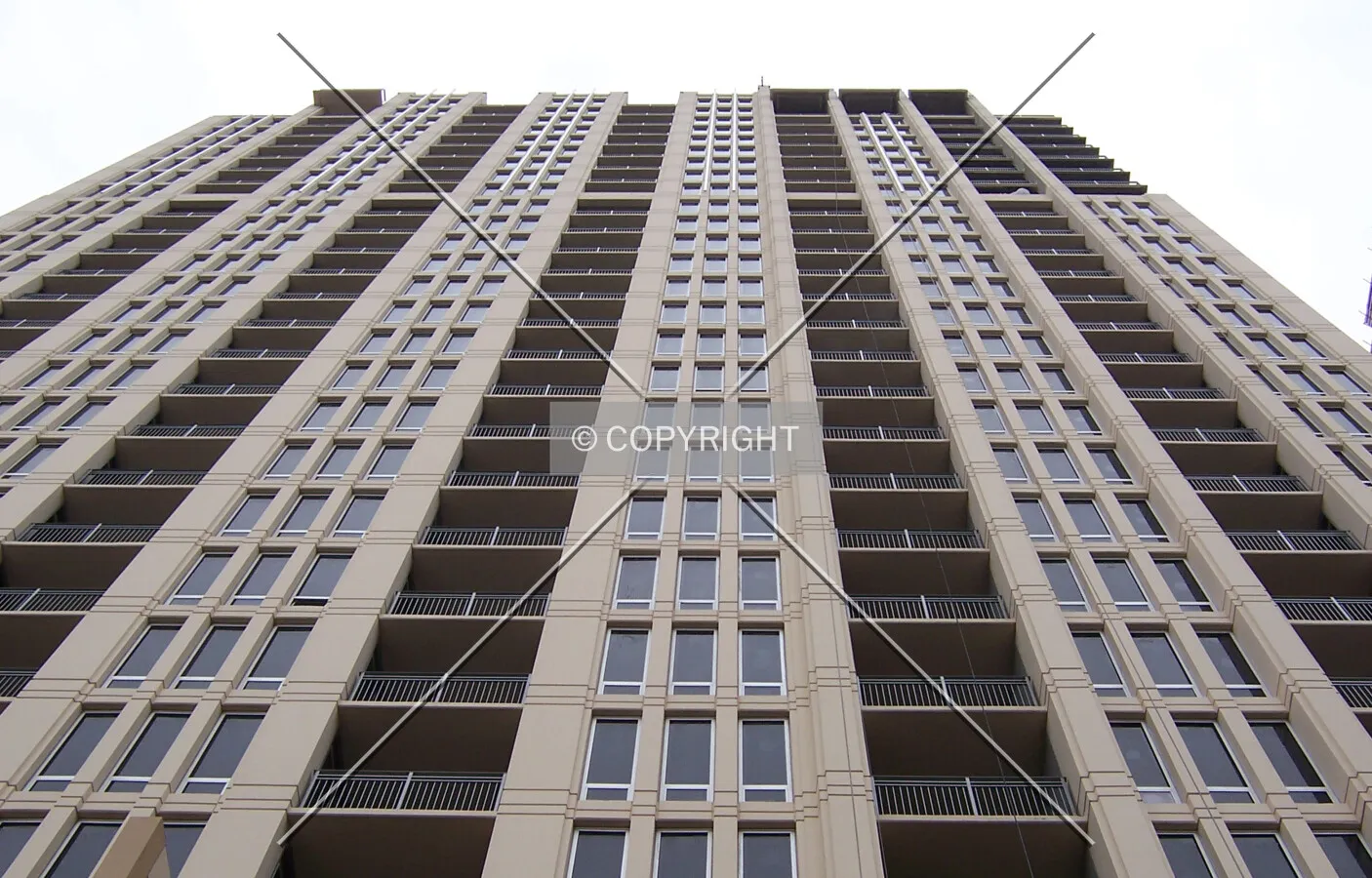 Looking up the south side from 13th Street