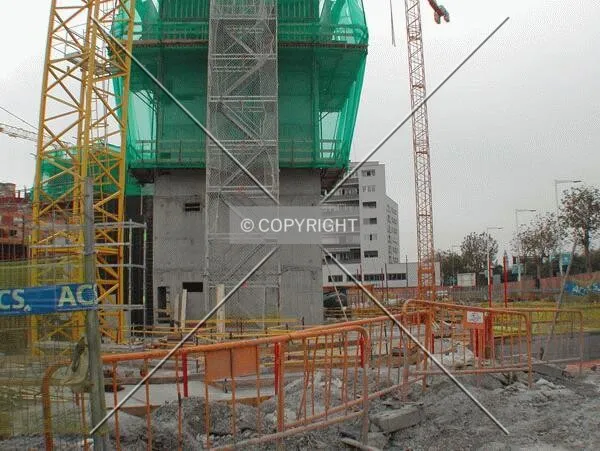 General view of the construction site