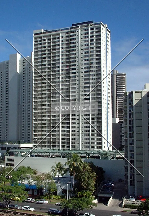 View across the Ala Wai Canal from the Hawaii Convention Center