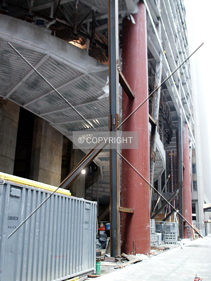 Street level view at Wacker Drive