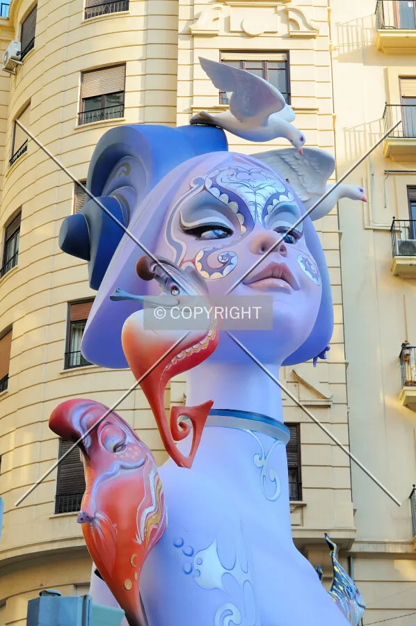 Ninot in the streets of Valencia