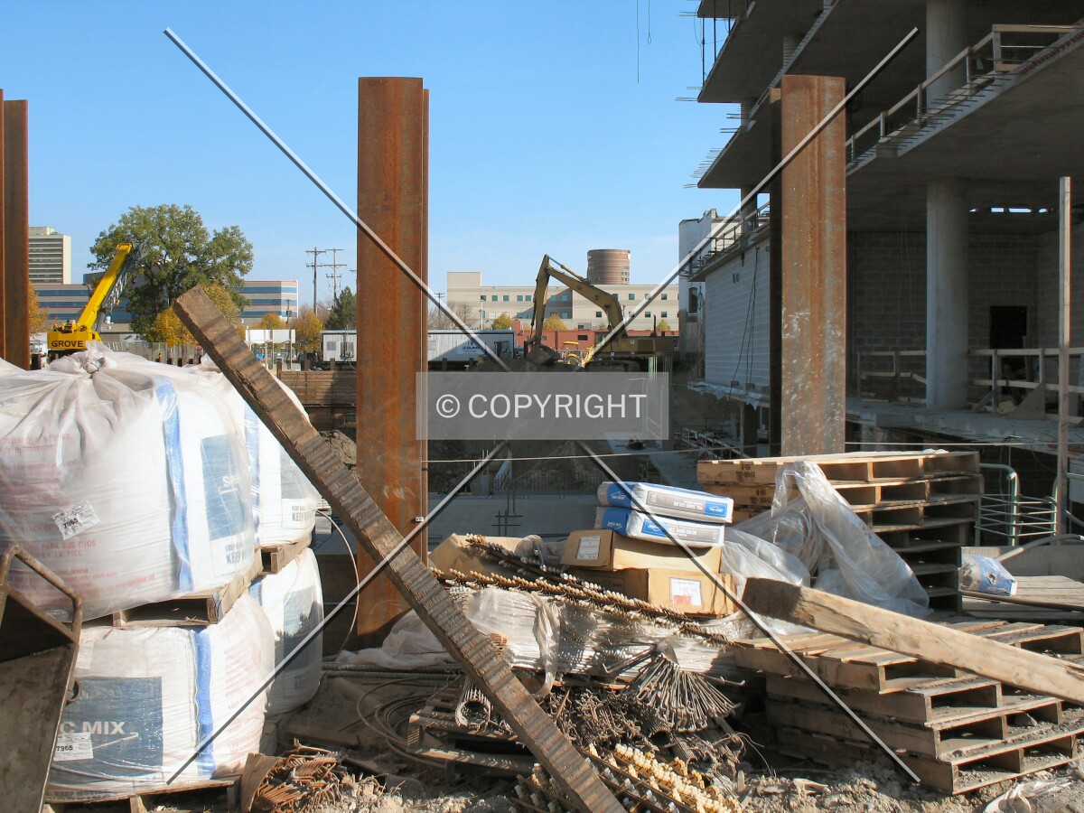 View to the east from 10th Avenue South, north of the current construction