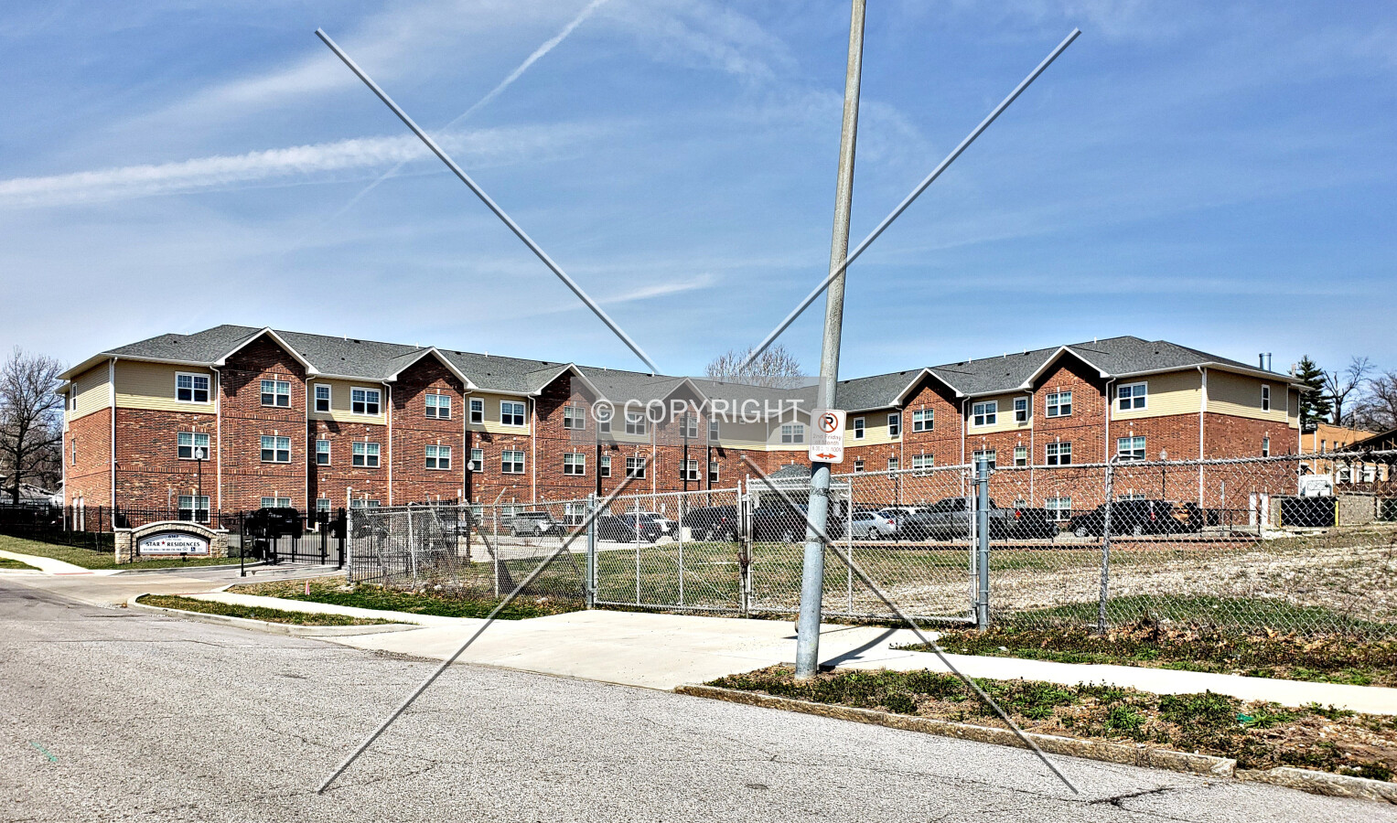 View from the southeast; April 1, 2019
