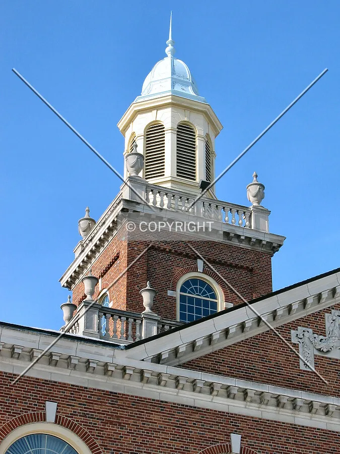 Looking up the tower from the southeast