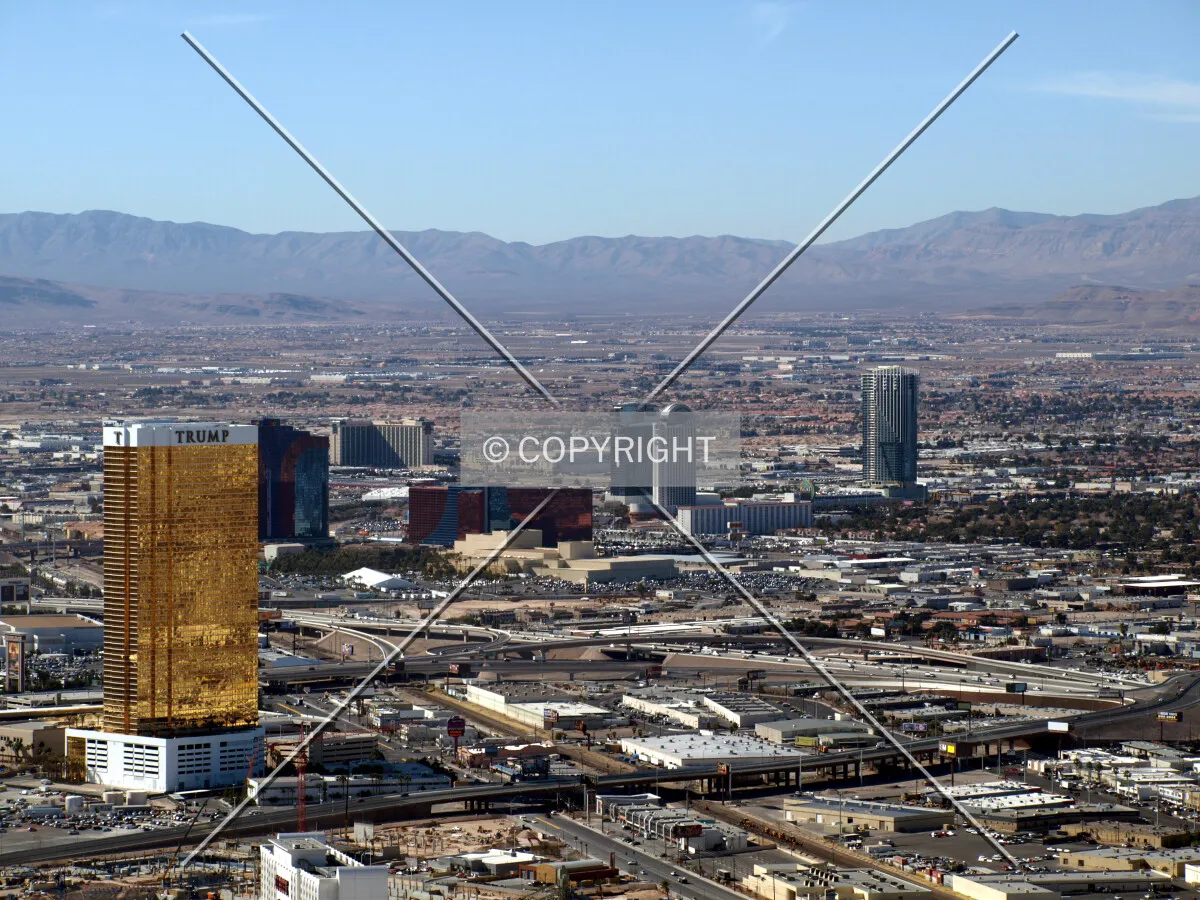 Looking southwest from Stratosphere Tower