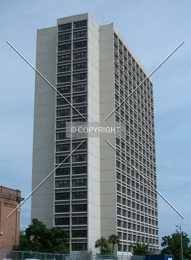 View from Newnan Street looking north