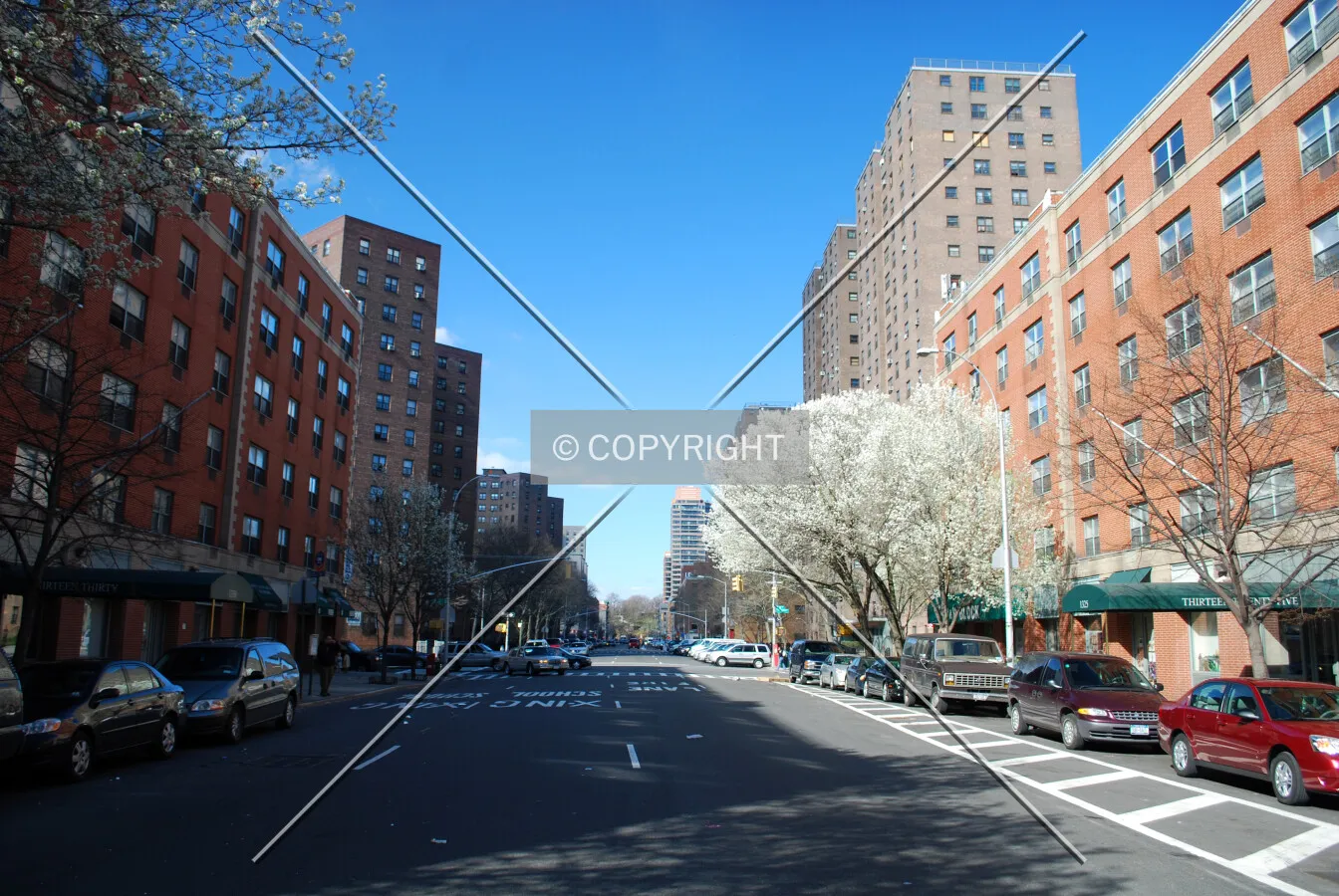 View northward from East 111th Street
