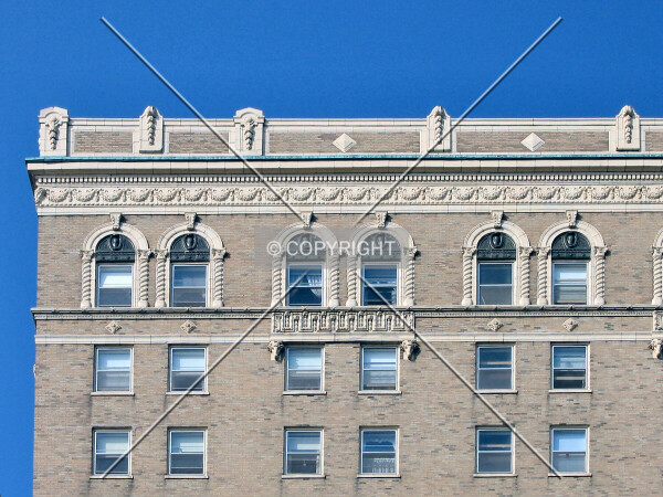 Detail at the east corner