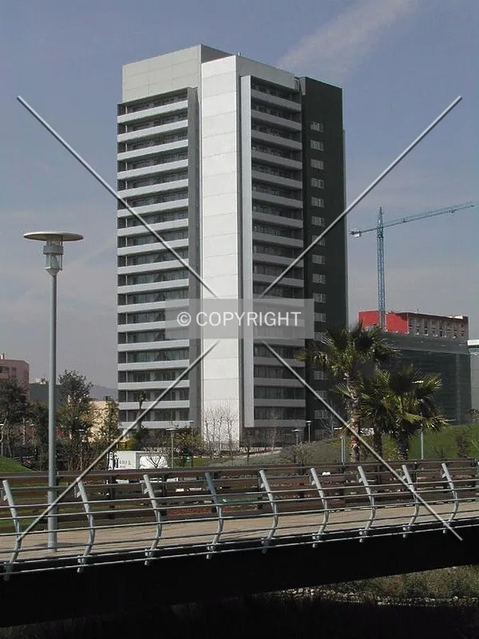 View of the building from a nearby park