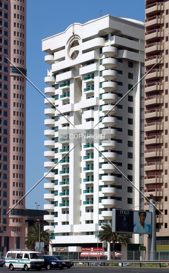 View from across Sheikh Zayed Road