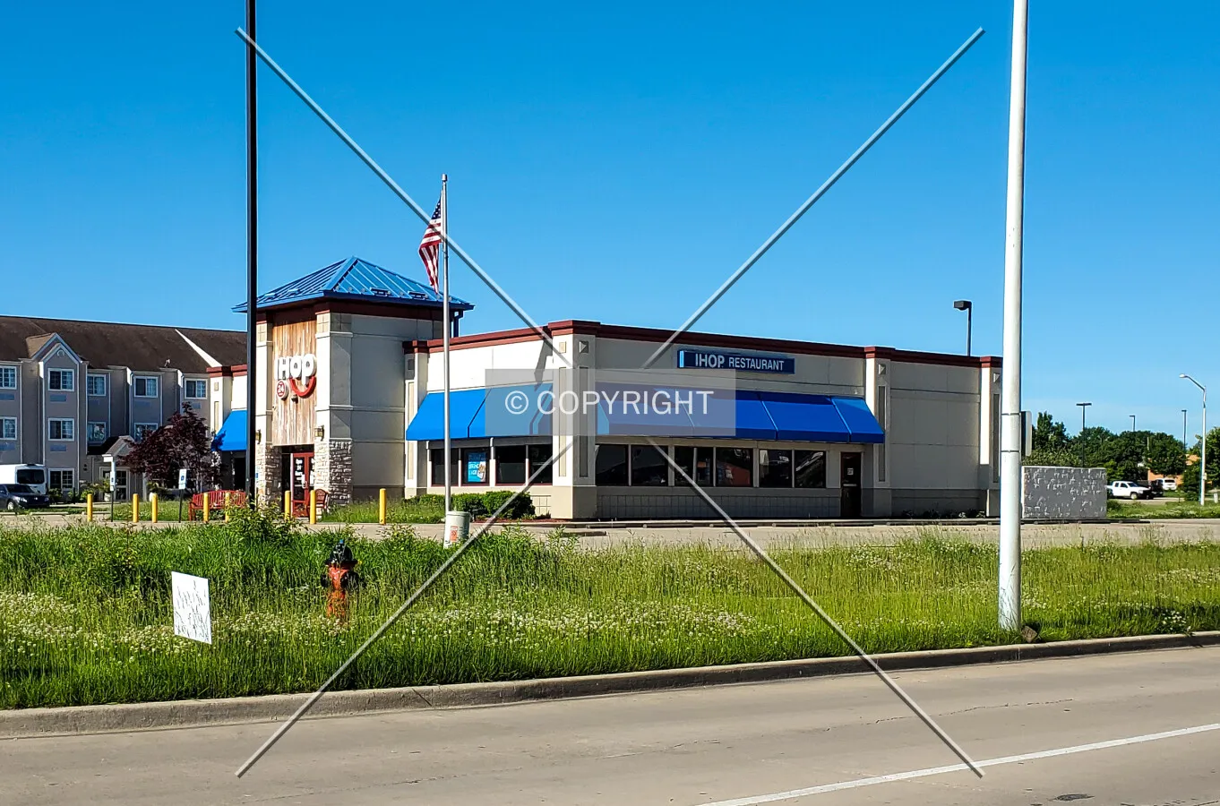 Northeast view; May 30, 2020