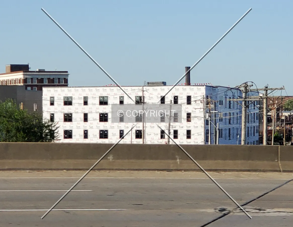 View from the north during construction; July 11, 2020